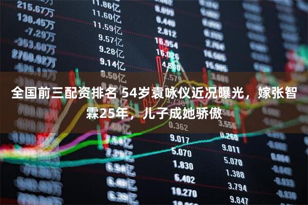 全国前三配资排名 54岁袁咏仪近况曝光，嫁张智霖25年，儿子成她骄傲